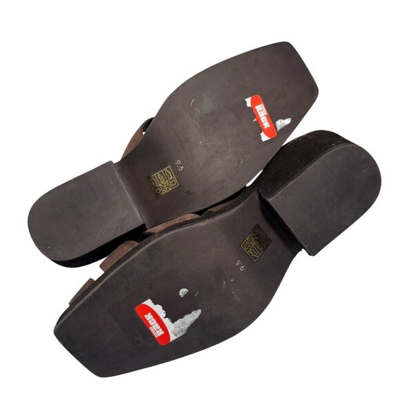 JEFFREY CAMPBELL Elective Fisherman Sandals Sz 9.5 Brown Crazy Horse Leather NEW - Picture 6 of 6